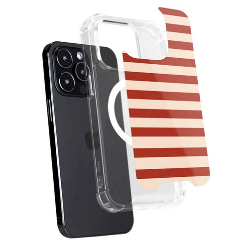 Neutral Stripes iPhone 15 Pro MagSafe Case
